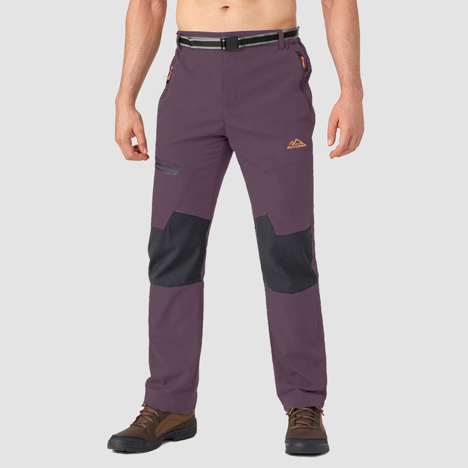 Men's Fleece-Lined Winter Ski Pants – Water-Resistant with 4 Zip Pockets