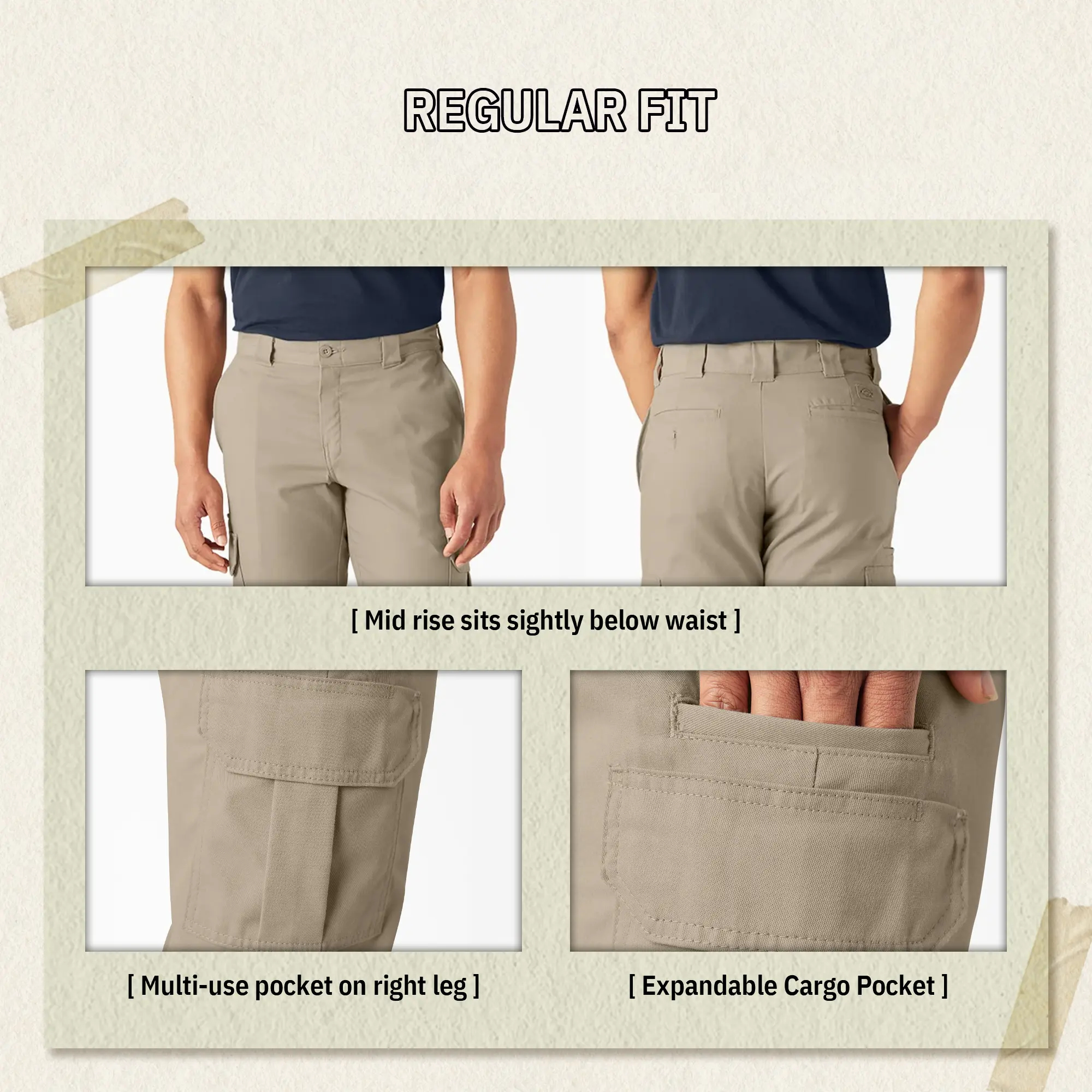 Men's FLEX Regular Fit Cargo Pants