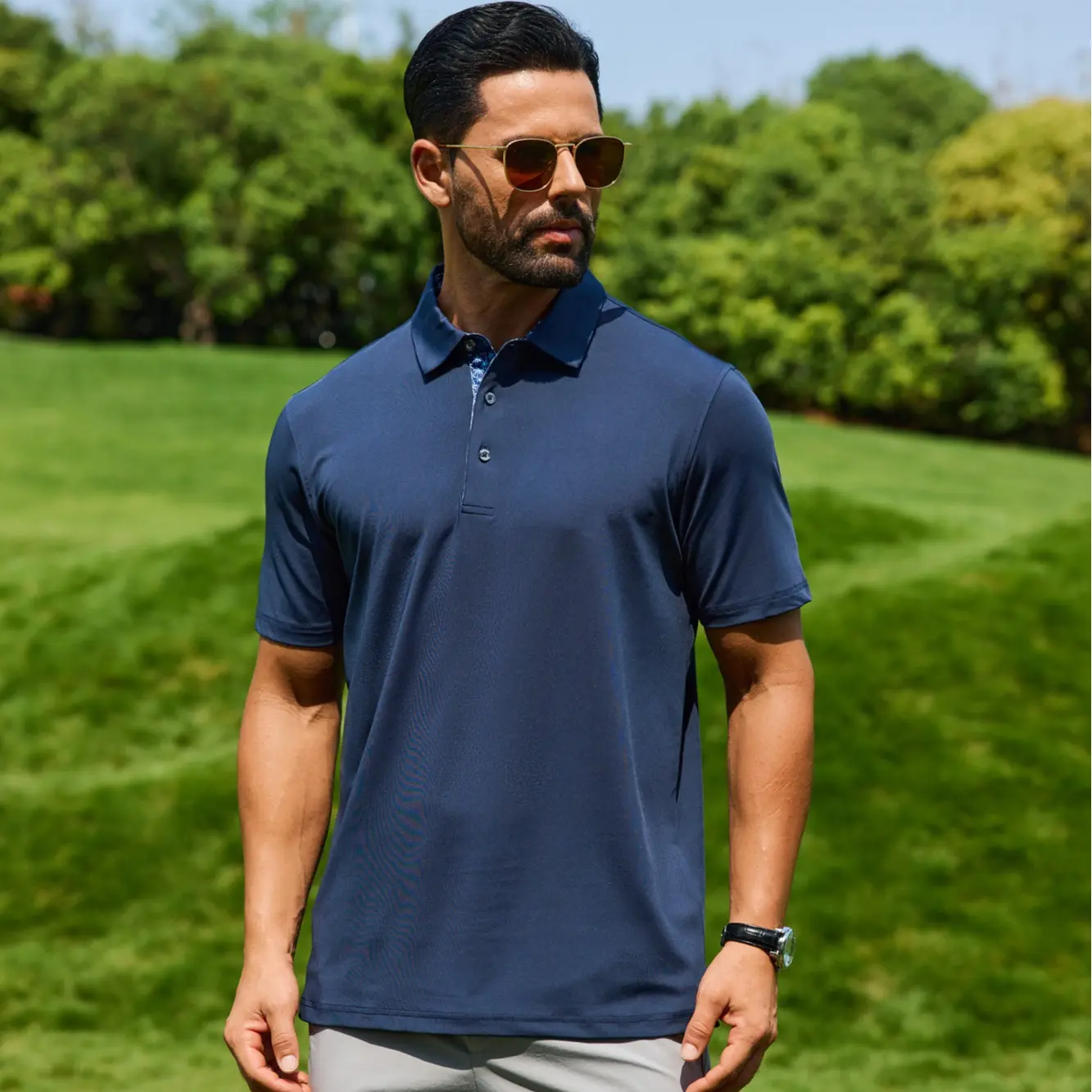 Men's Polo Shirts – Soft Breathable Cotton, Short Sleeve, Comfortable Casual Fit