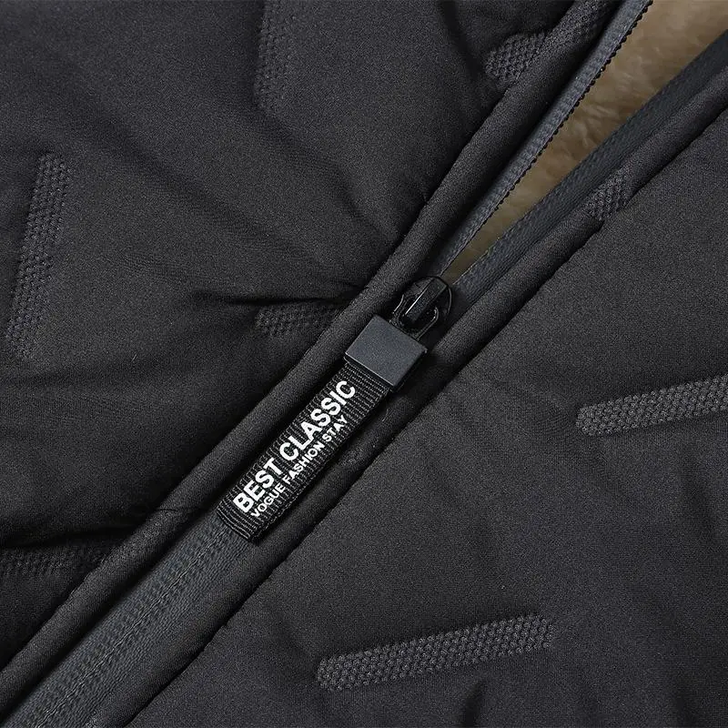 Men's Winter Warm Jacket with Fleece Lining Regular Fit