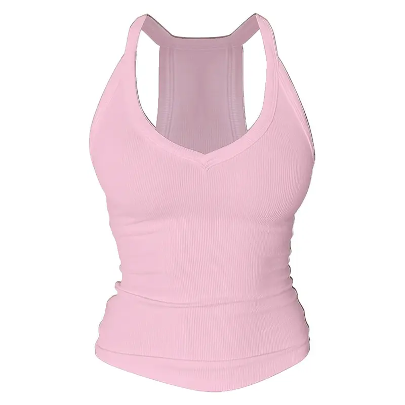 ⚡FINAL SALE⚡ Women’s Built-In Bra Backless Ribbed Tank Top