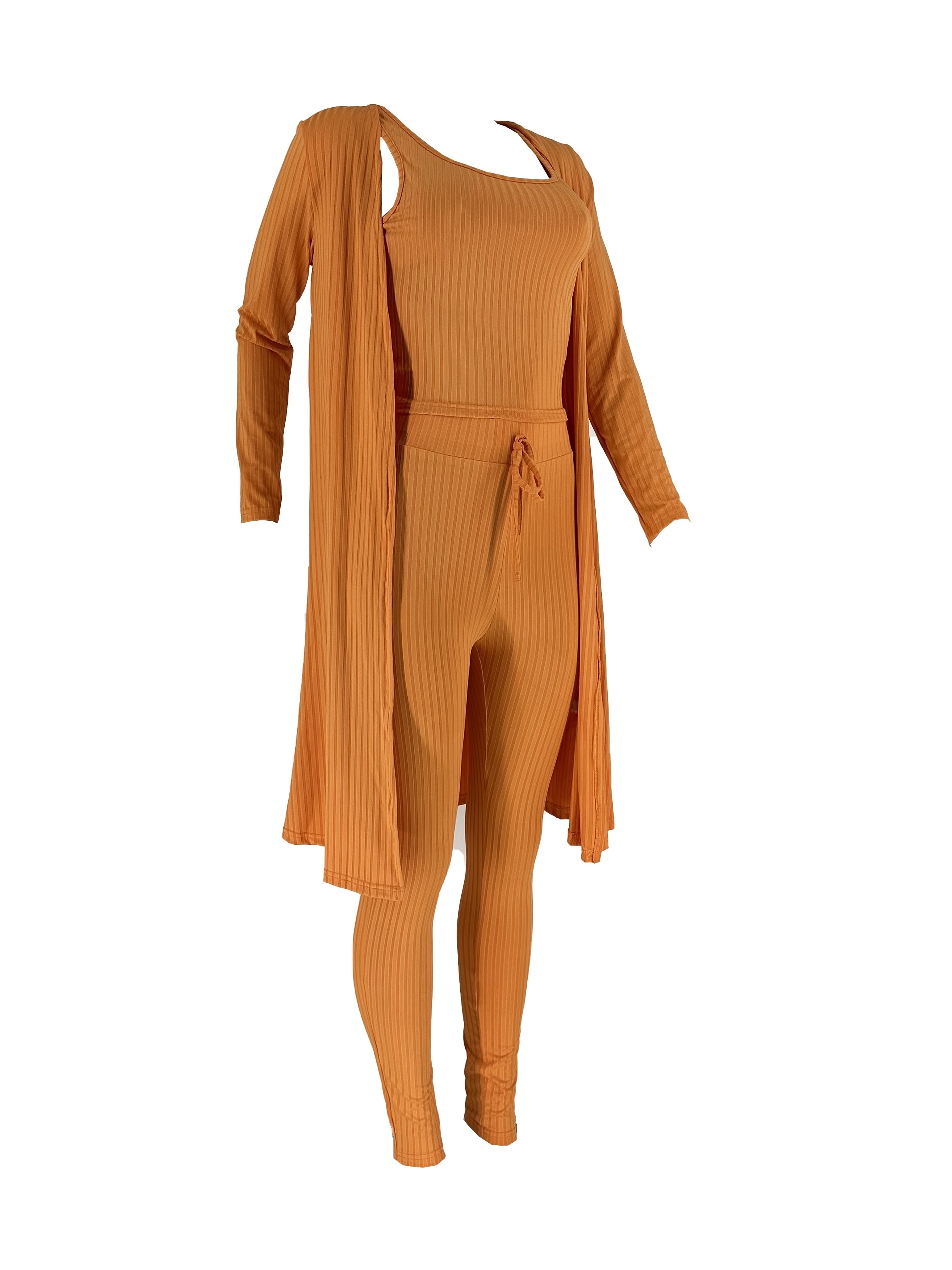 Women 3 Piece Wide Leg Pants Set Casual Long Sleeve Jacket Cardigan With Solid Tank Pants Set Dinner Suit Women