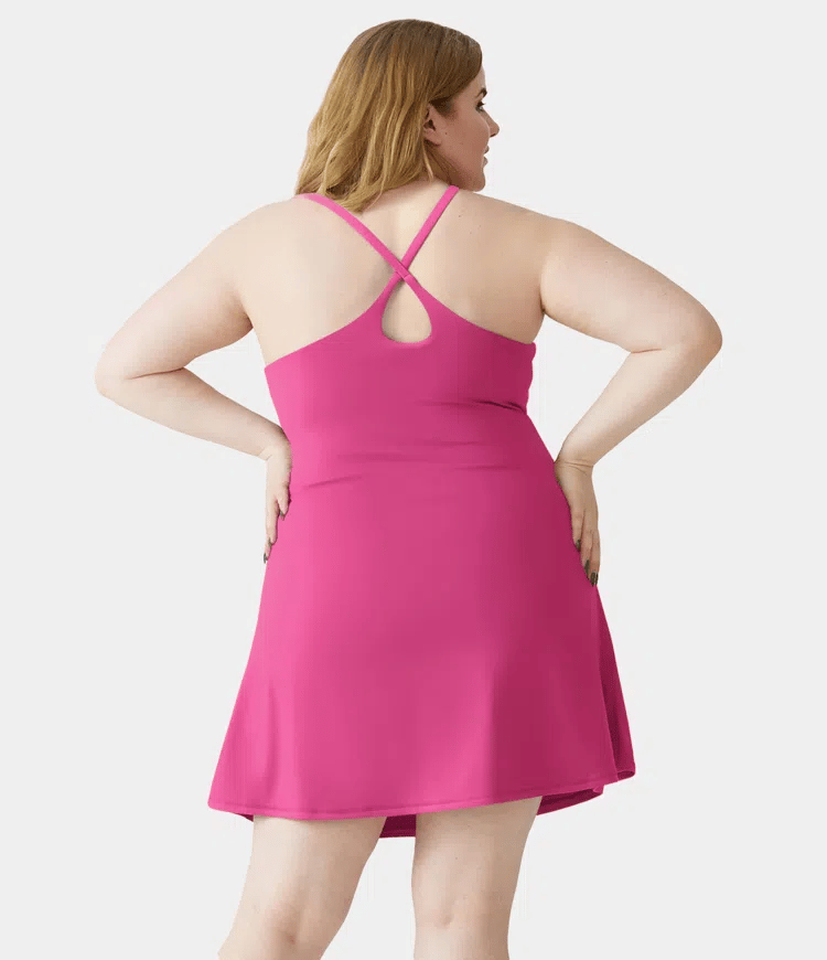 Softlyzero Plush Backless Active Dress-Easy Peezy