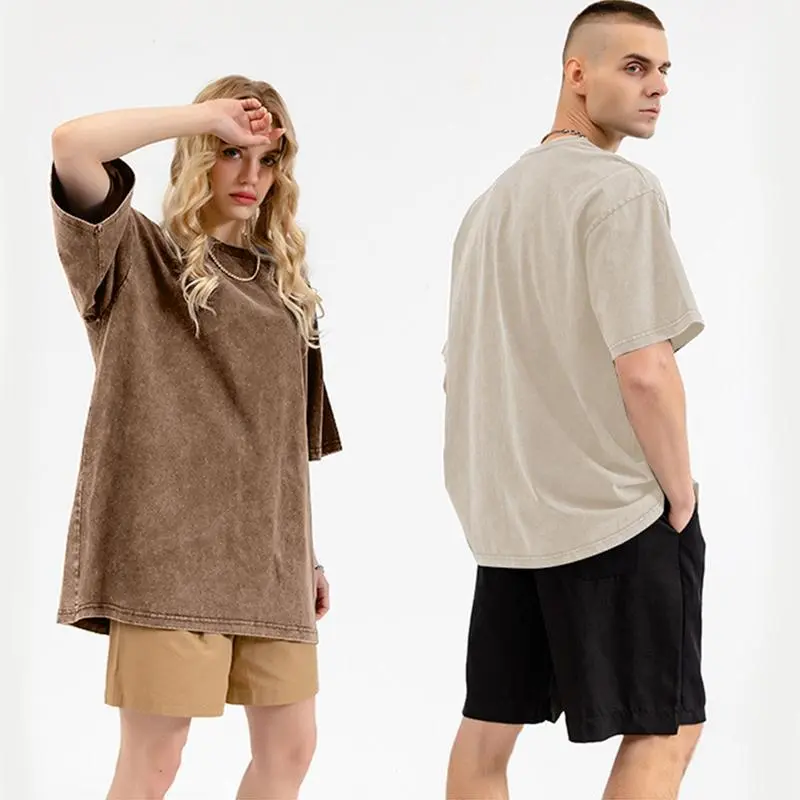 Acid Wash Unisex Oversized Cotton Comfort Tee