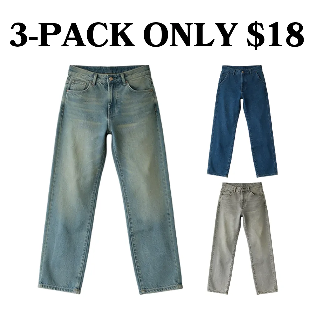 Men's Dylan Baggy Jeans – Baggy Fit 100% Cotton