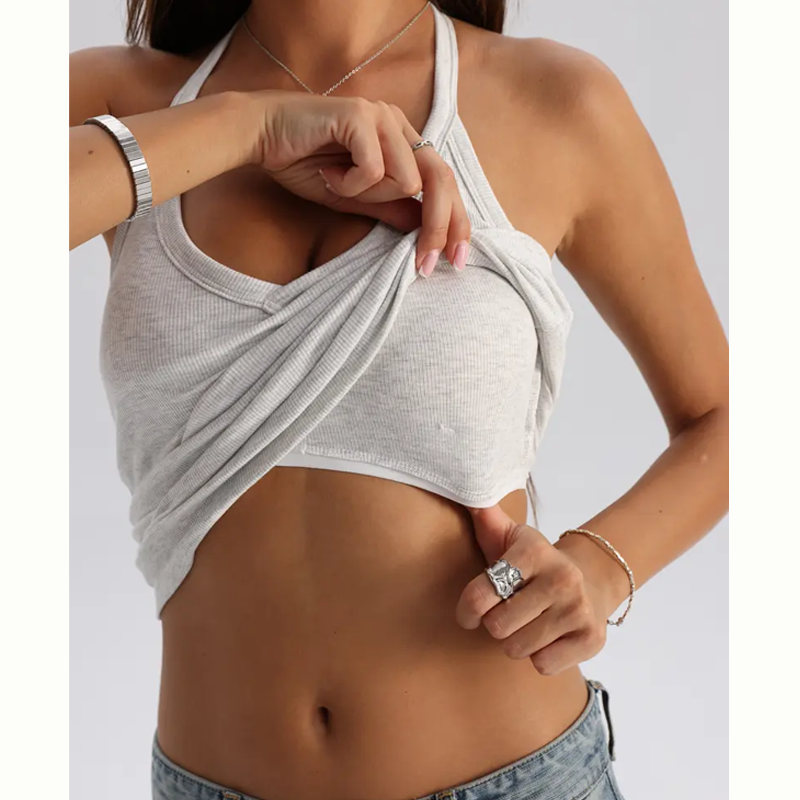 ⚡FINAL SALE⚡ Women’s Built-In Bra Backless Ribbed Tank Top