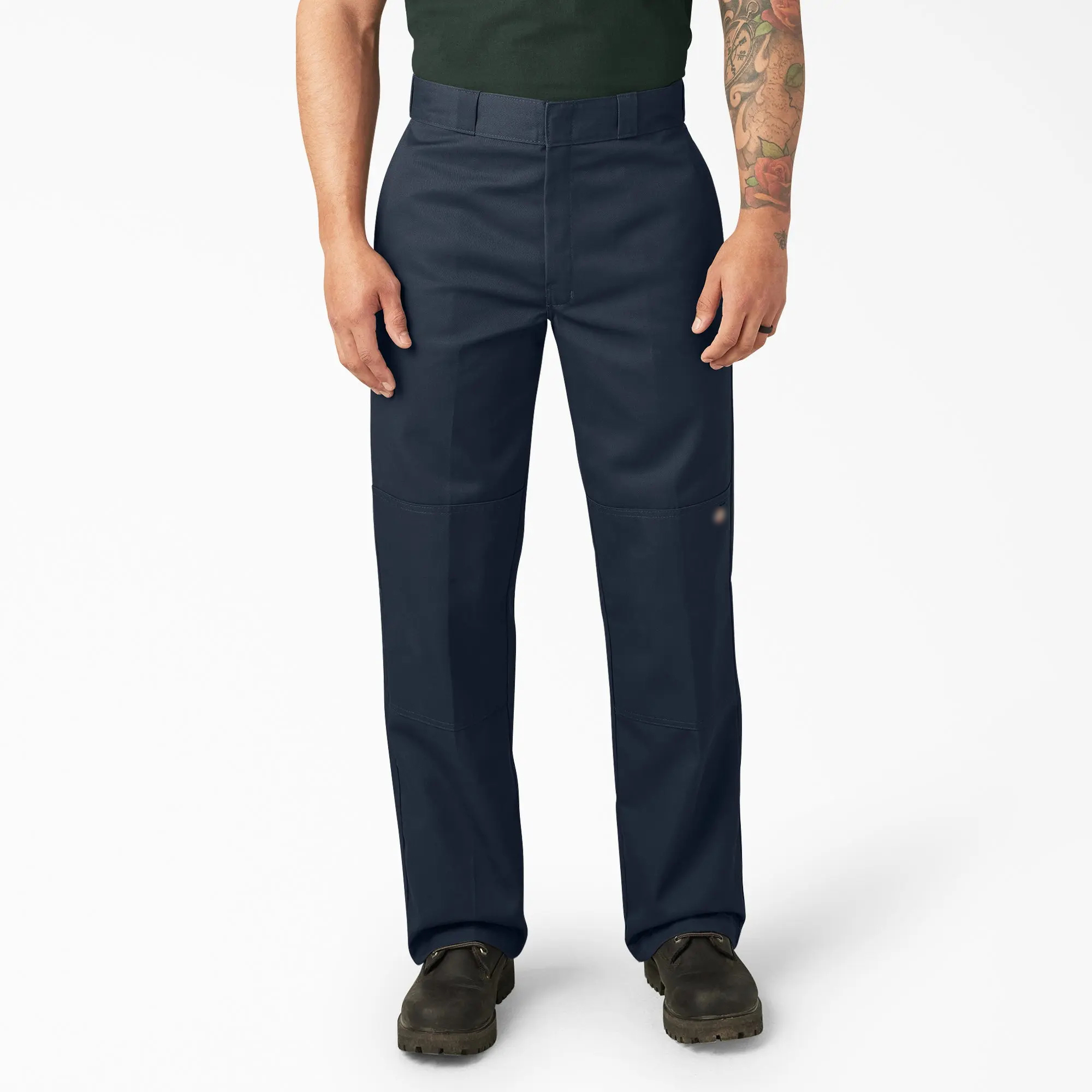 Men's Loose Fit Double Knee Multi-Pocket Utility Work Pant