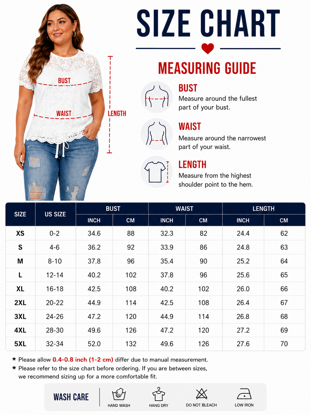 Fashion Distressed Ripped Capri Jeans Plus Size Casual High-Waisted Drawstring Waist Denim Cropped Pants + Lace cutout top