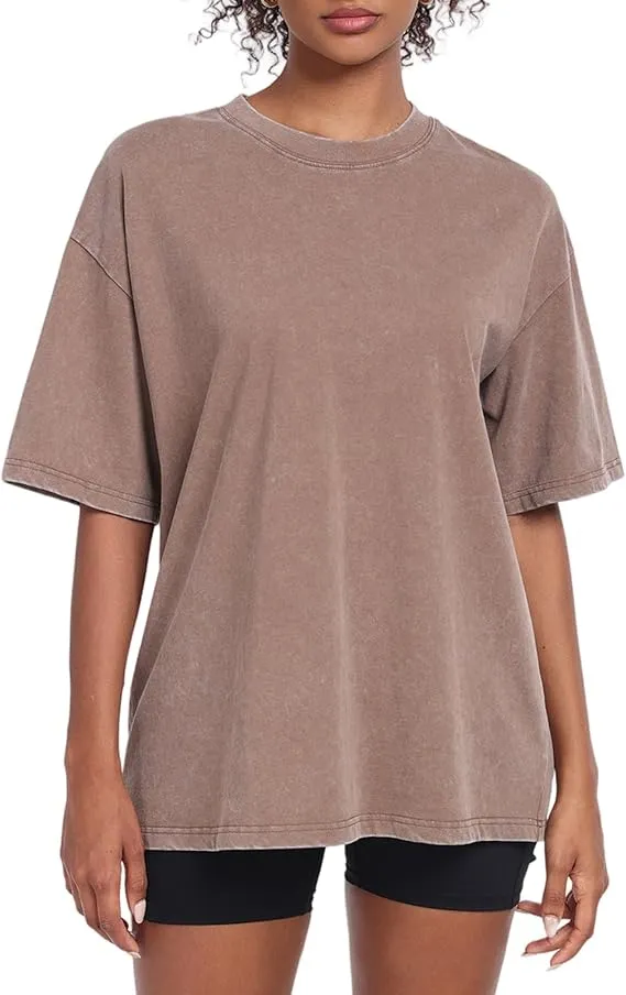 Acid Wash Unisex Oversized Cotton Comfort Tee