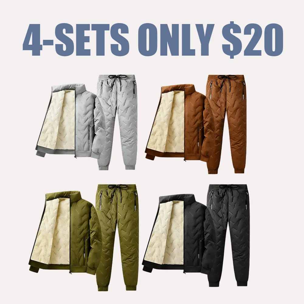 Fleece-Lined Winter Jacket-Pants Set