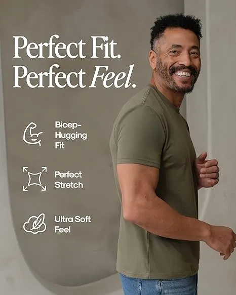 True Classic Men's Short Sleeve Crew Neck T-Shirt