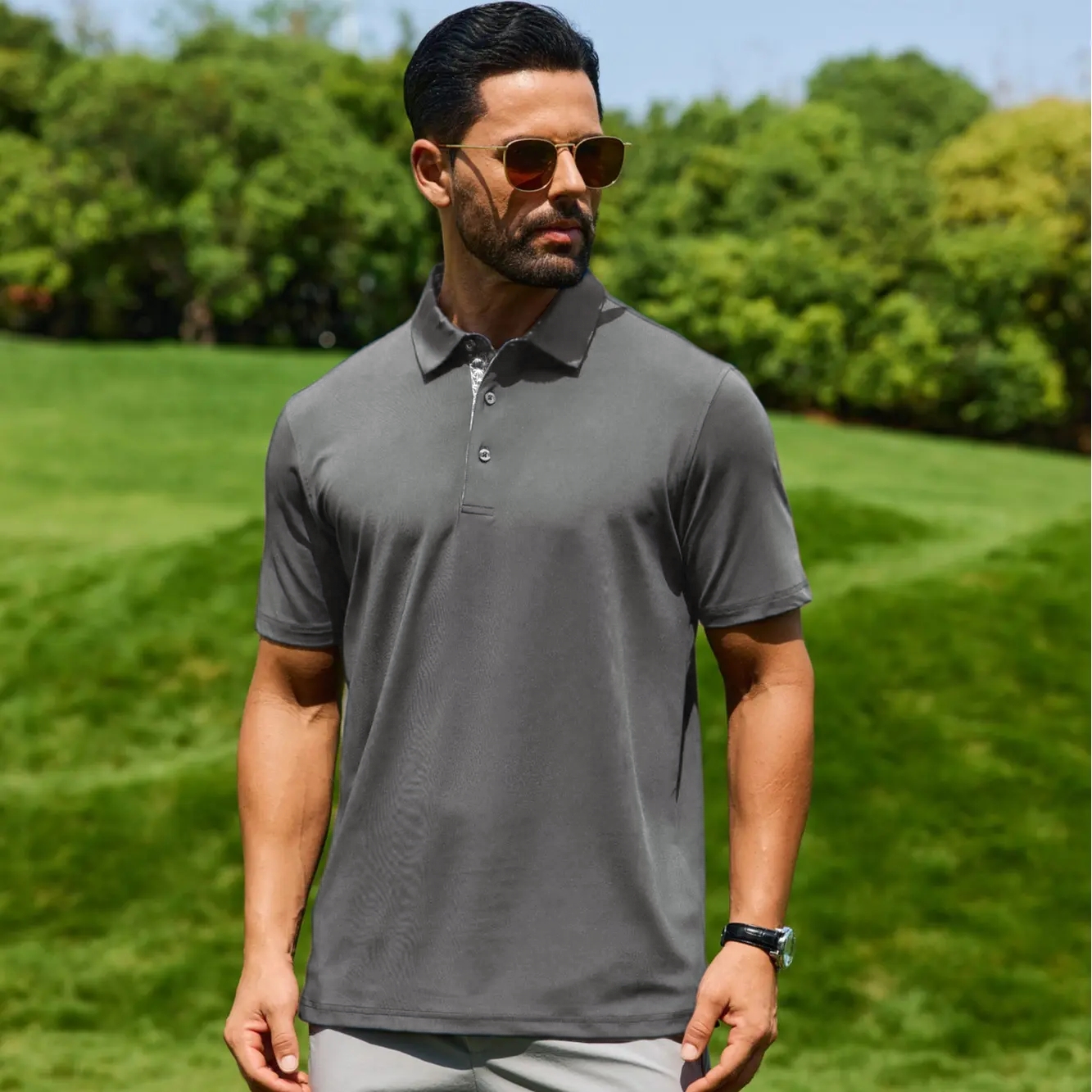 Men's Polo Shirts – Soft Breathable Cotton, Short Sleeve, Comfortable Casual Fit