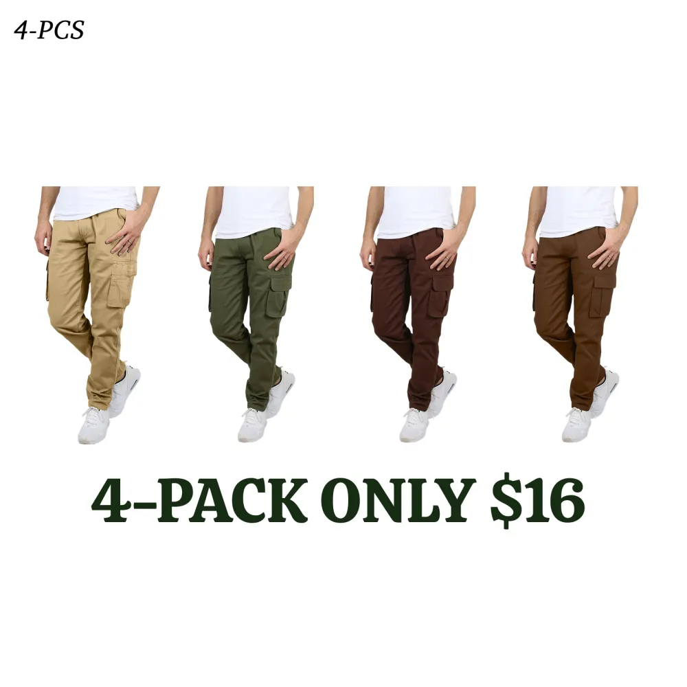 Men's Flex Stretch Cotton Cargo Pants