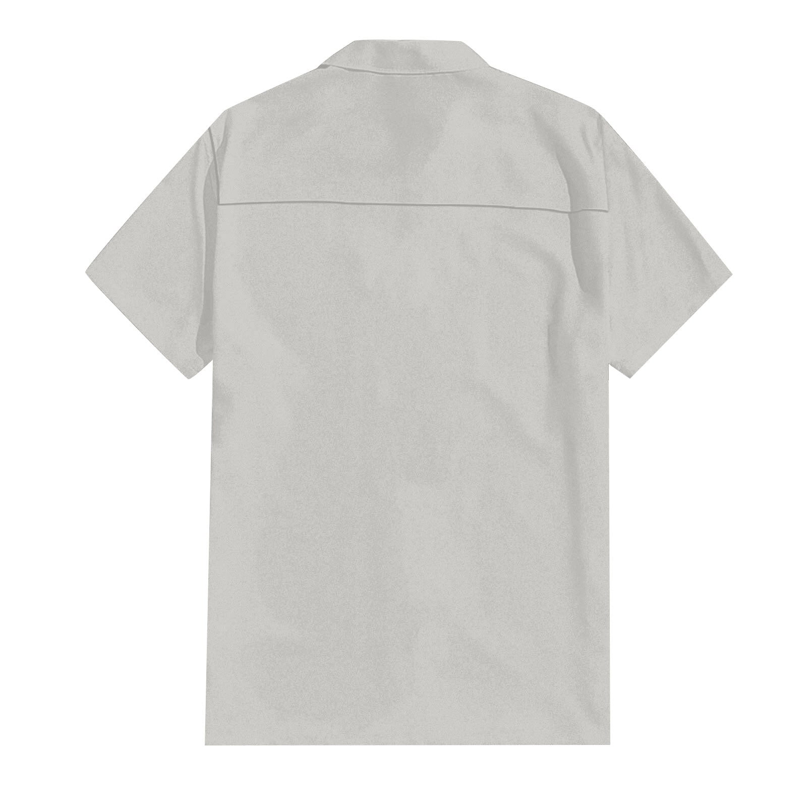 Classic Beach Men Polo Shirt Collar Short Sleeved Work Shirts for Men