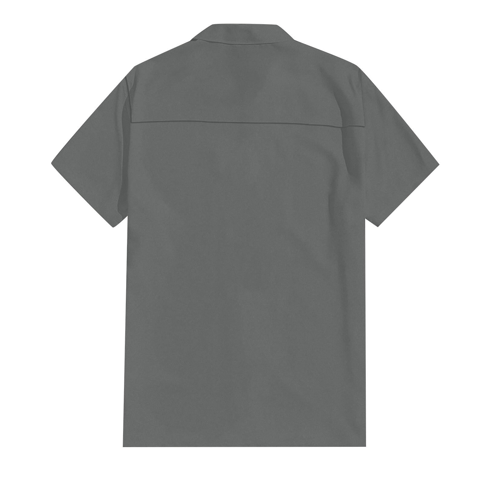 Classic Beach Men Polo Shirt Collar Short Sleeved Work Shirts for Men