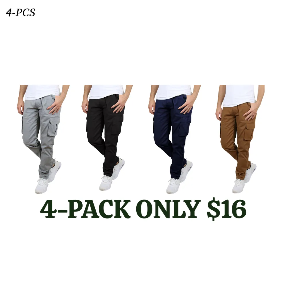 Men's Flex Stretch Cotton Cargo Pants