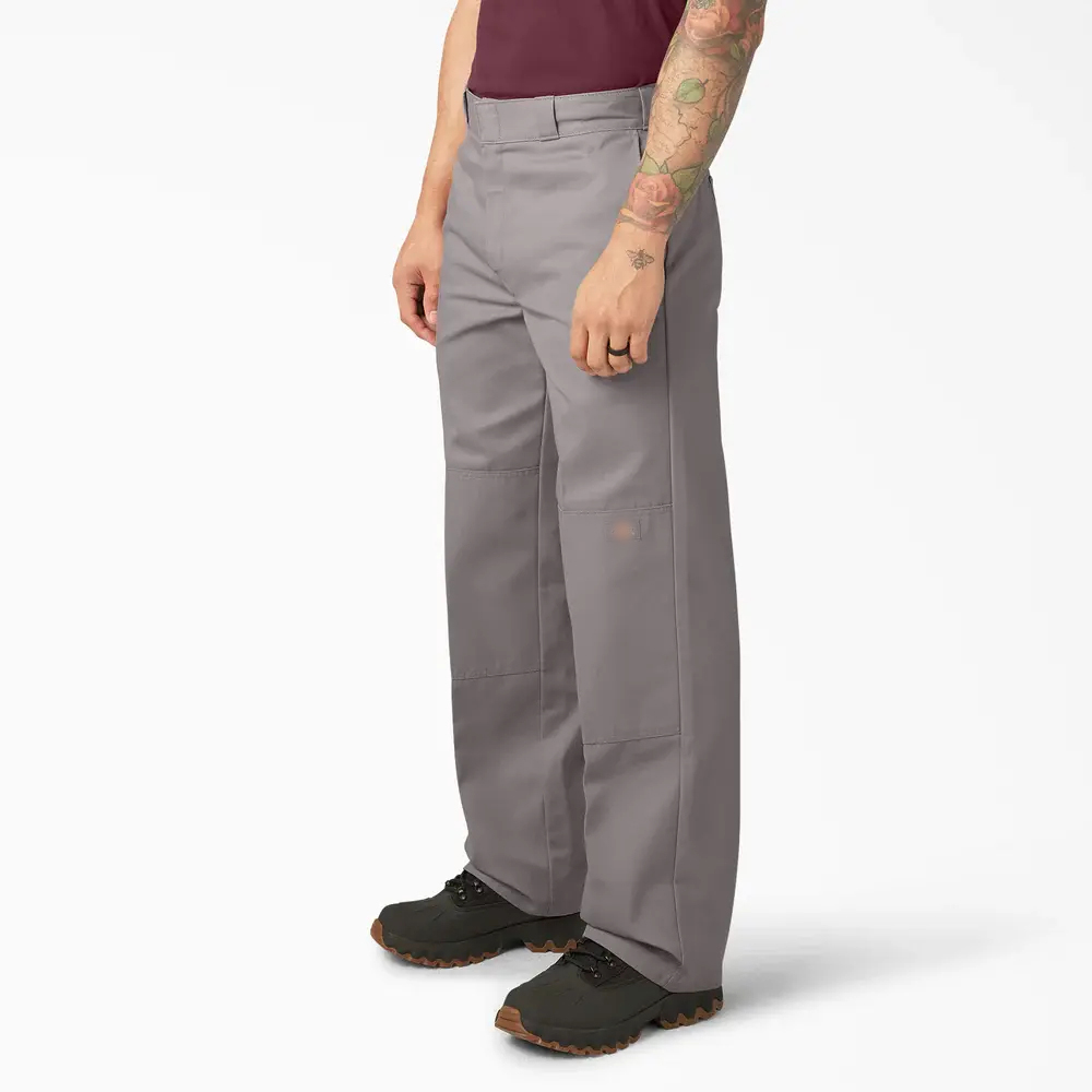 Men's Loose Fit Double Knee Multi-Pocket Utility Work Pant