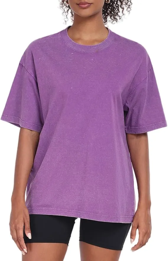 Acid Wash Unisex Oversized Cotton Comfort Tee