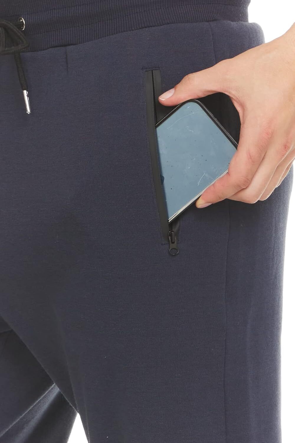 Men's 3 Pack Fleece Active Athletic Jogger Sweatpants with Drawstring