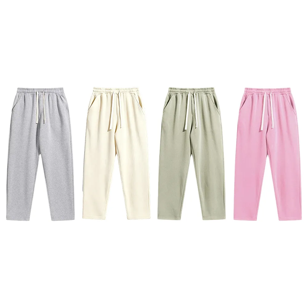 Men's Regular Fit Solid Drawstring Waist Sweatpants