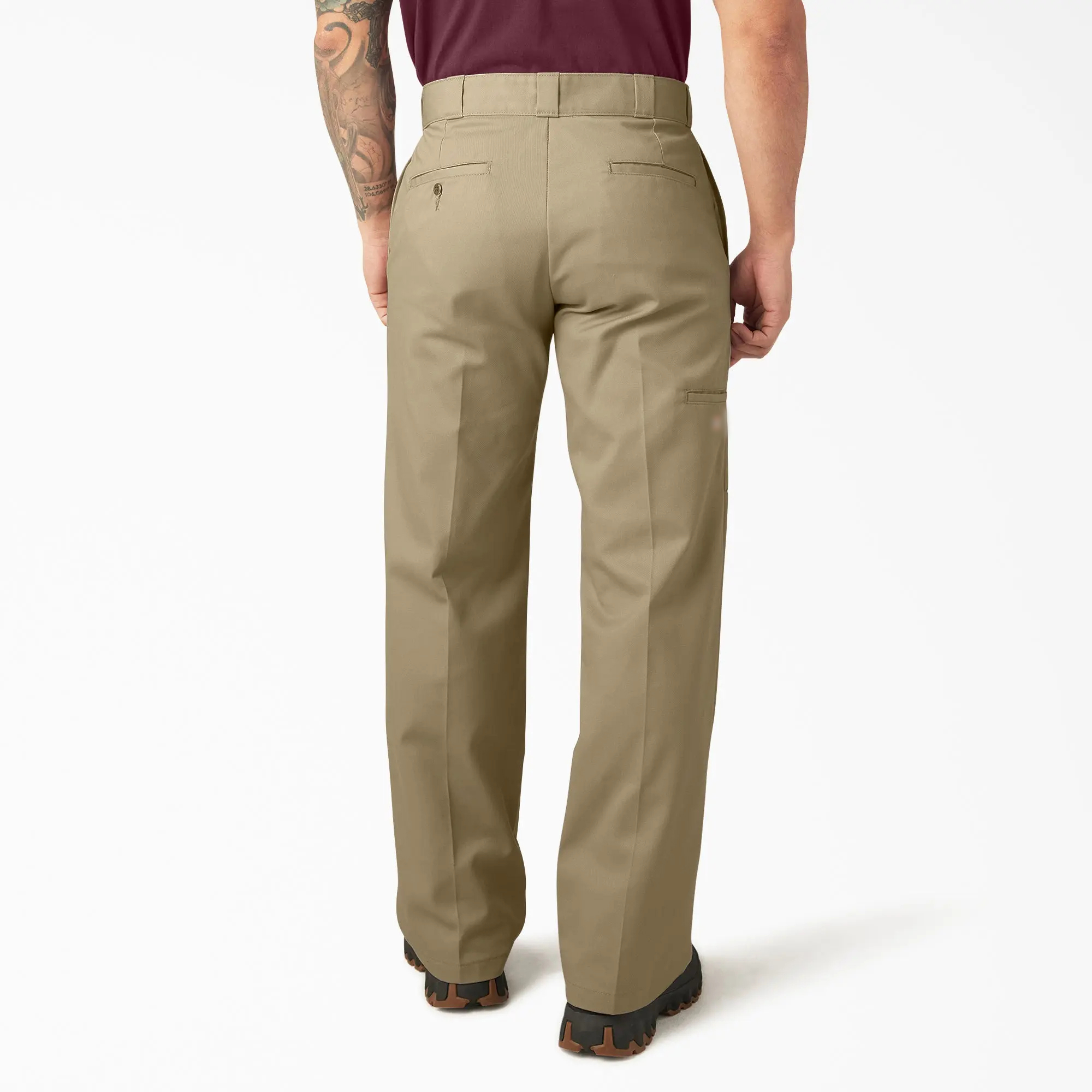 Men's Loose Fit Double Knee Multi-Pocket Utility Work Pant