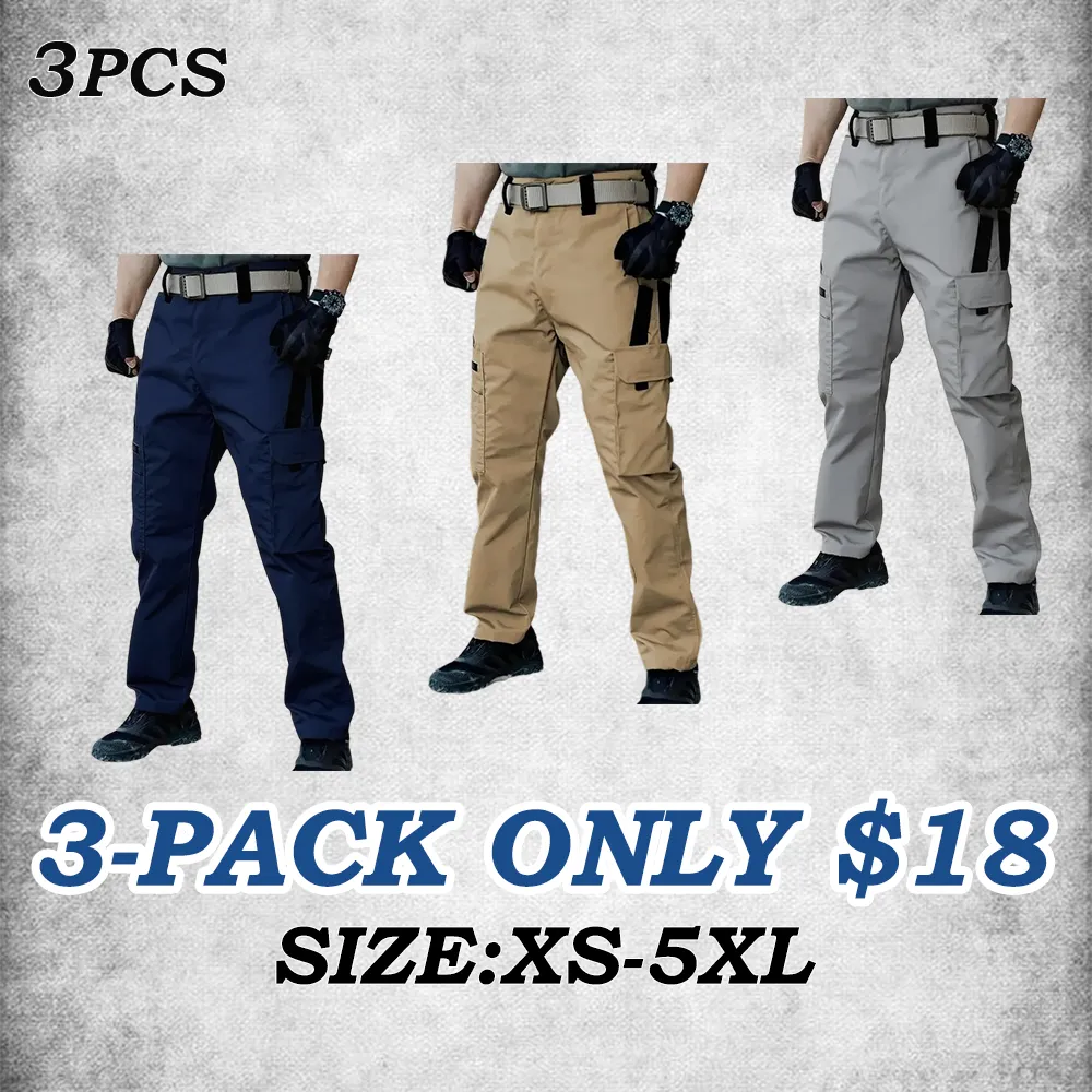 Men's durable waterproof multi-functional cargo pants