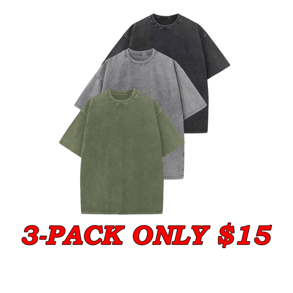 Acid Wash Unisex Oversized Cotton Comfort Tee