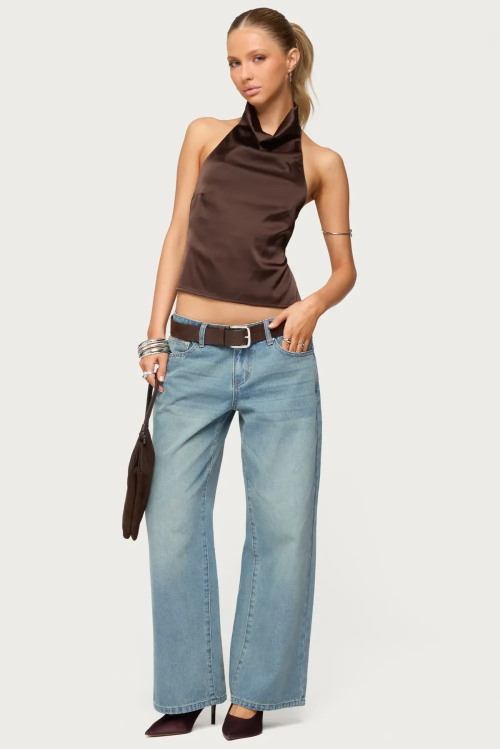 ⚡Last day only $29.9🔥 Raelynn Washed Low Rise Baggy Jeans
