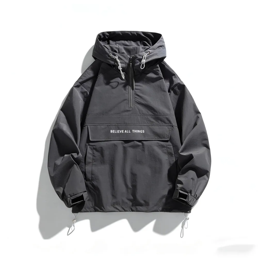 Men's Half Zip Windbreaker Jacket