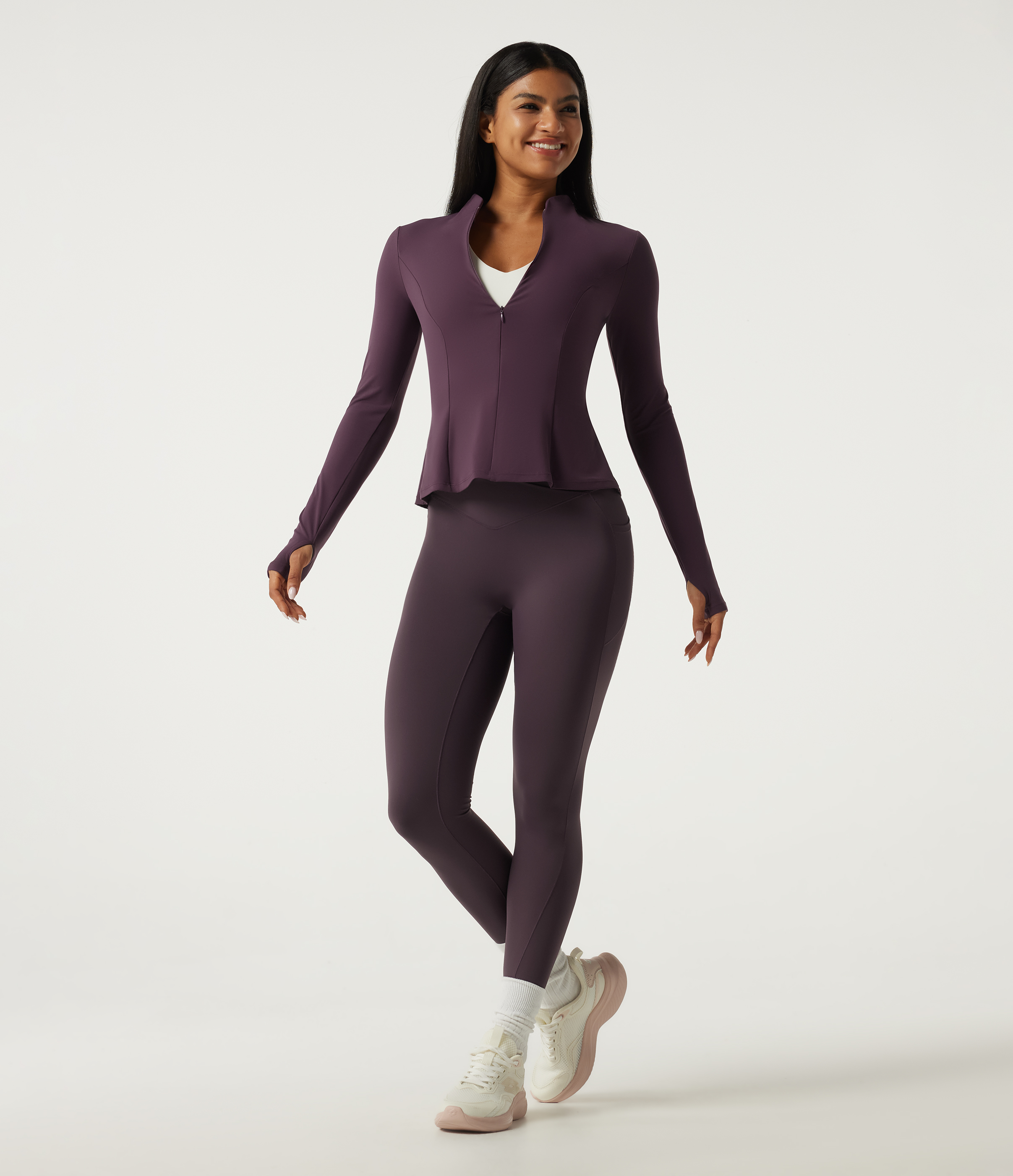 Halara UltraSculpt™ Stand Collar Long Sleeve Yoga Track Jacket