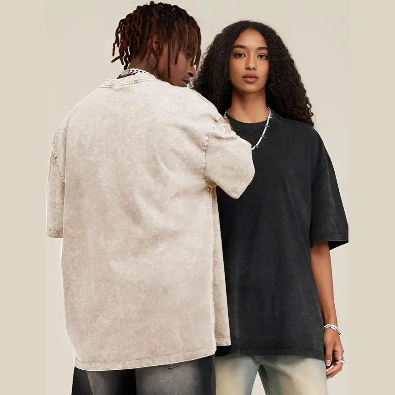 Acid Wash Unisex Oversized Cotton Comfort Tee