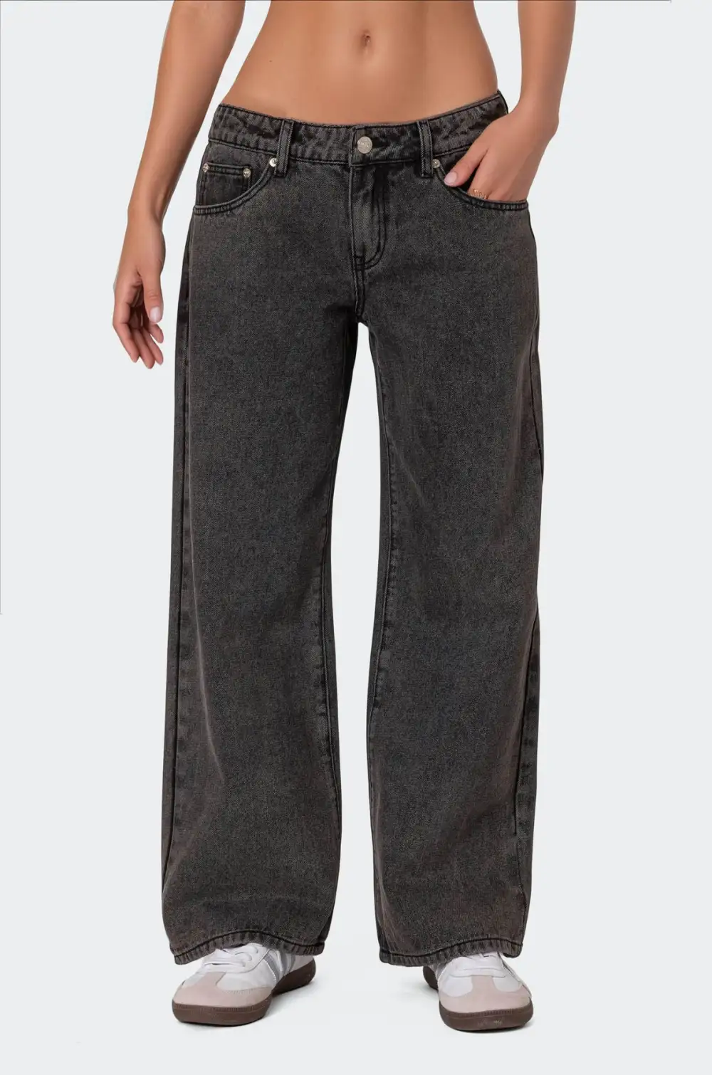 ⚡Last day only $29.9🔥 Raelynn Washed Low Rise Baggy Jeans