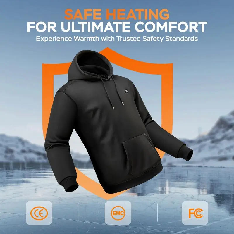 Men's Smart Heated Hoodie (Equipped with a Charging Battery)