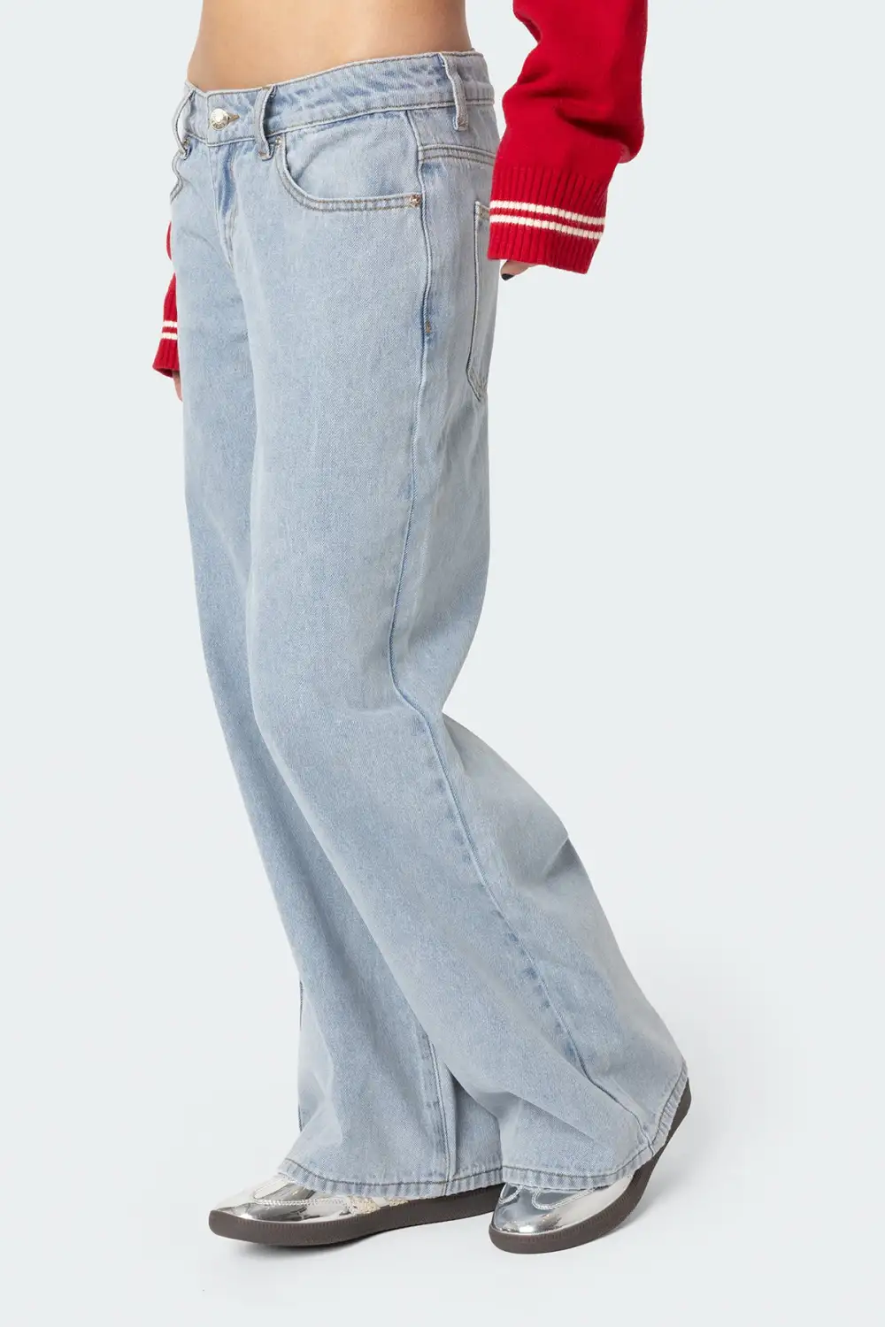 ⚡Last day only $29.9🔥 Raelynn Washed Low Rise Baggy Jeans