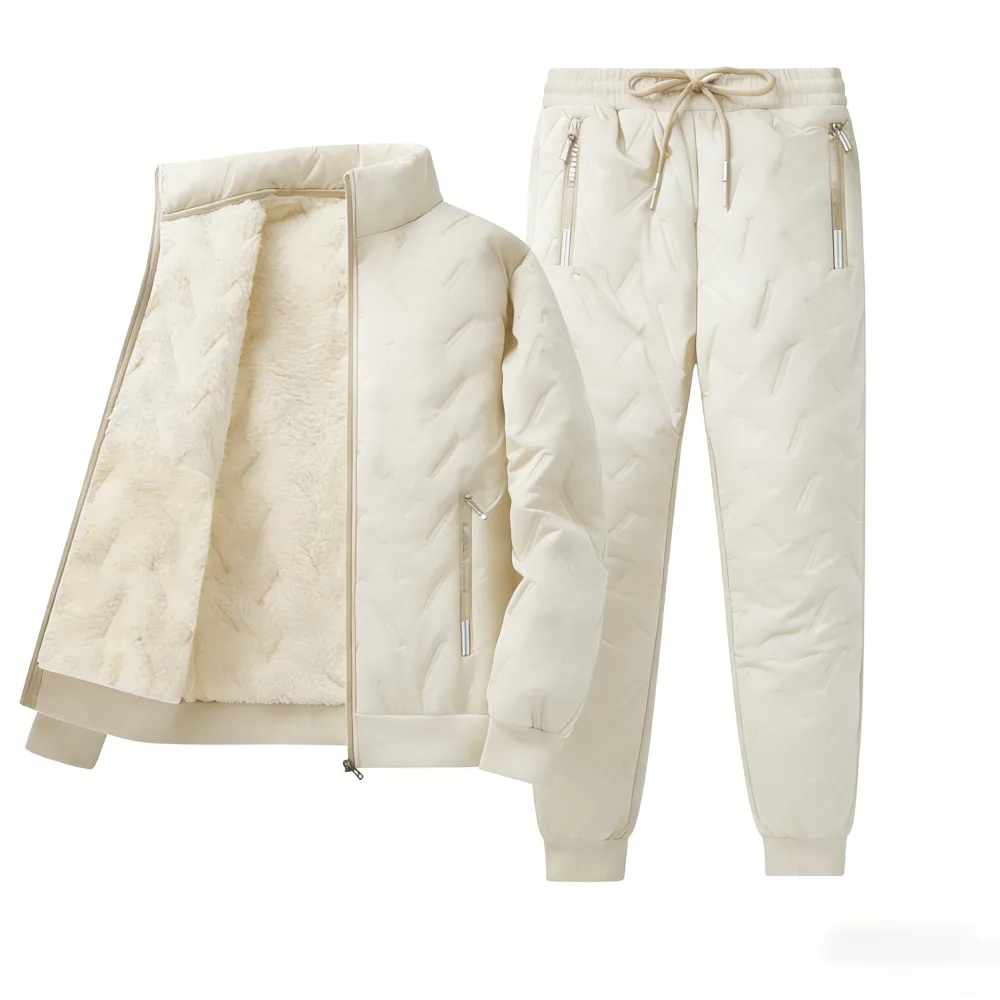 Fleece-Lined Winter Jacket-Pants Set