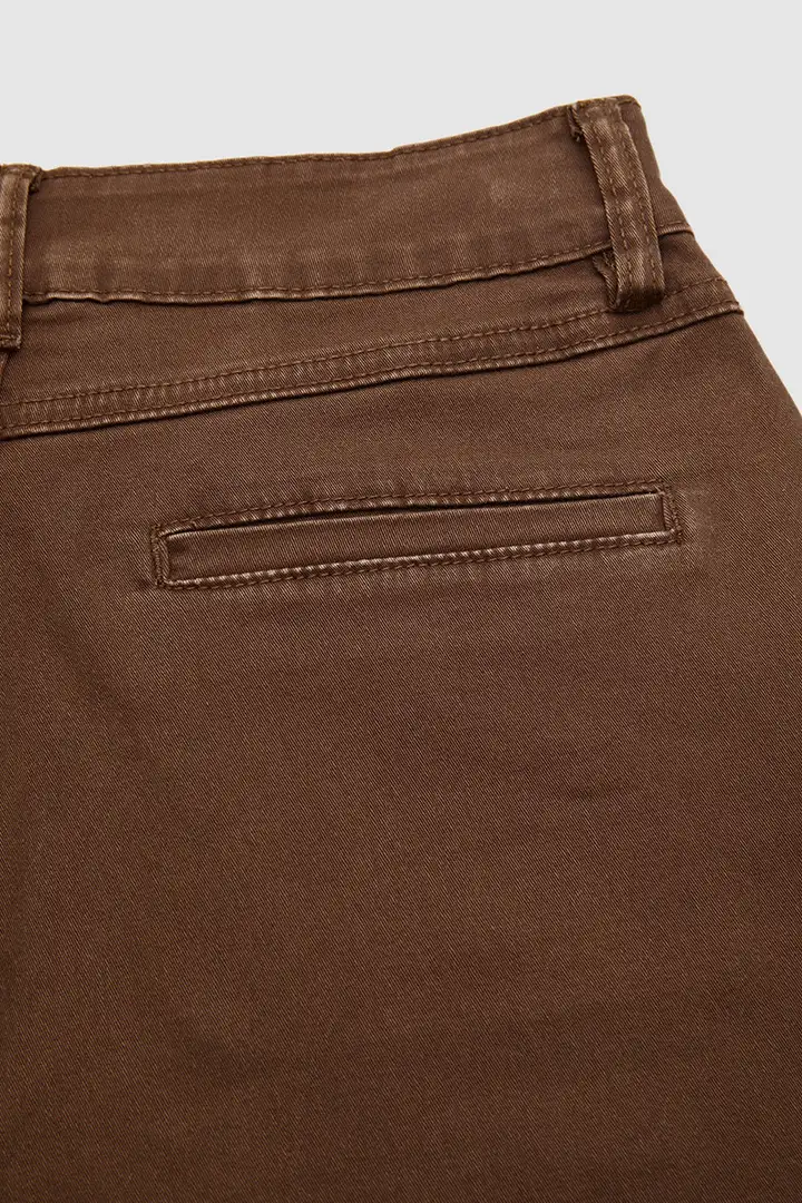 💝Last day promotion -Solid Seam Front Mid Rise Straight Leg Pants