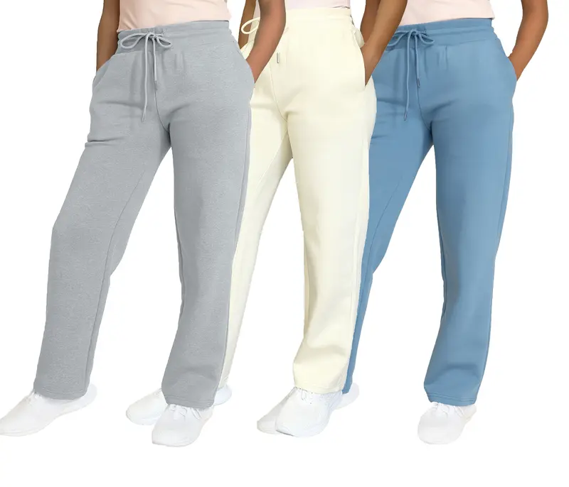 ⚡FINAL SALE⚡- Women's Multi Pack Heavyweight Wide Leg Loose-Fit Fleece Sweatpants