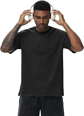 Men's Acid Wash Cotton T-Shirts