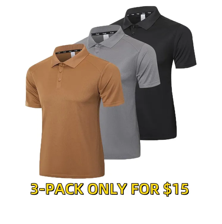 Mens Quick Dry Polo Shirts – Moisture Wicking Workout Tops
