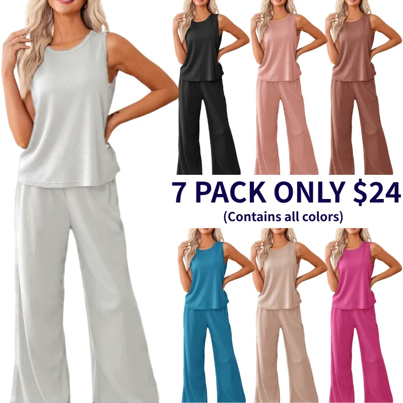 Womens Pajamas 2 Piece Lounge Set