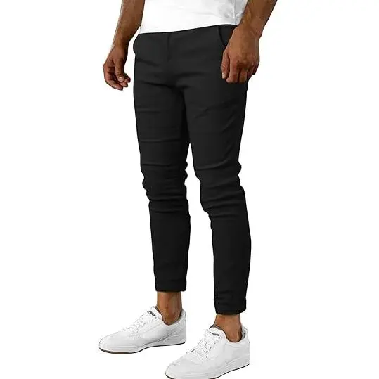 Men's Casual Slim Fit Pants Skinny Stretch Dress Slacks