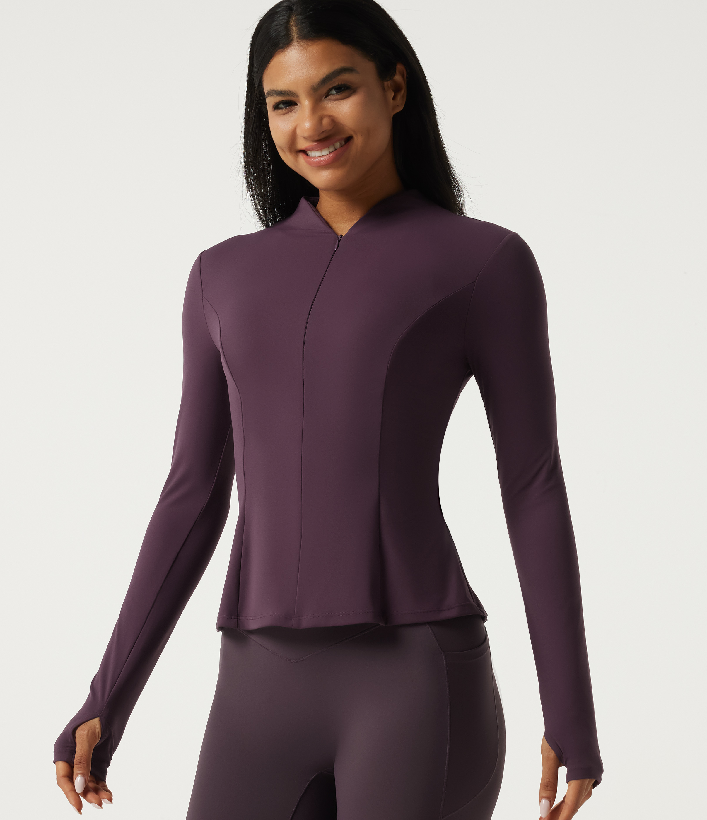 Halara UltraSculpt™ Stand Collar Long Sleeve Yoga Track Jacket