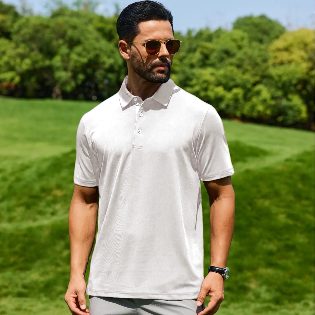 Men's Polo Shirts – Soft Breathable Cotton, Short Sleeve, Comfortable Casual Fit
