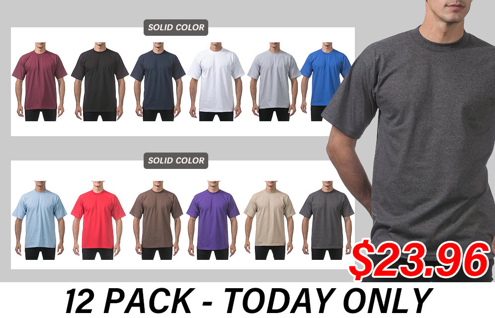 🔥Men's Heavyweight Cotton Short Sleeve Crew Neck T-Shirt