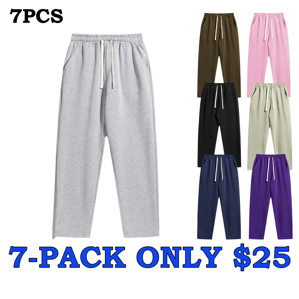 Men's Cotton Casual Regular Fit Solid Drawstring Waist Sweatpants