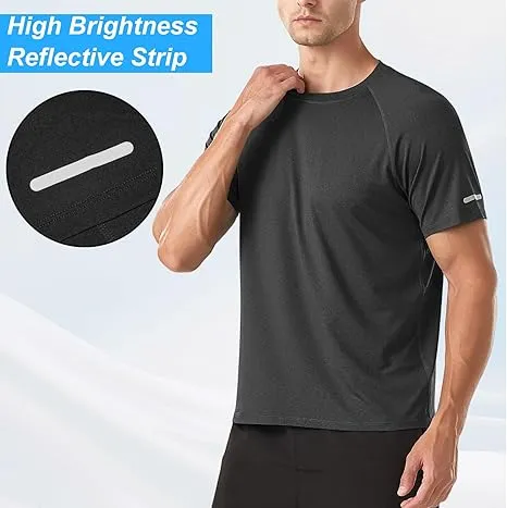 Men's Reflective Breathable Gym Quick Tee