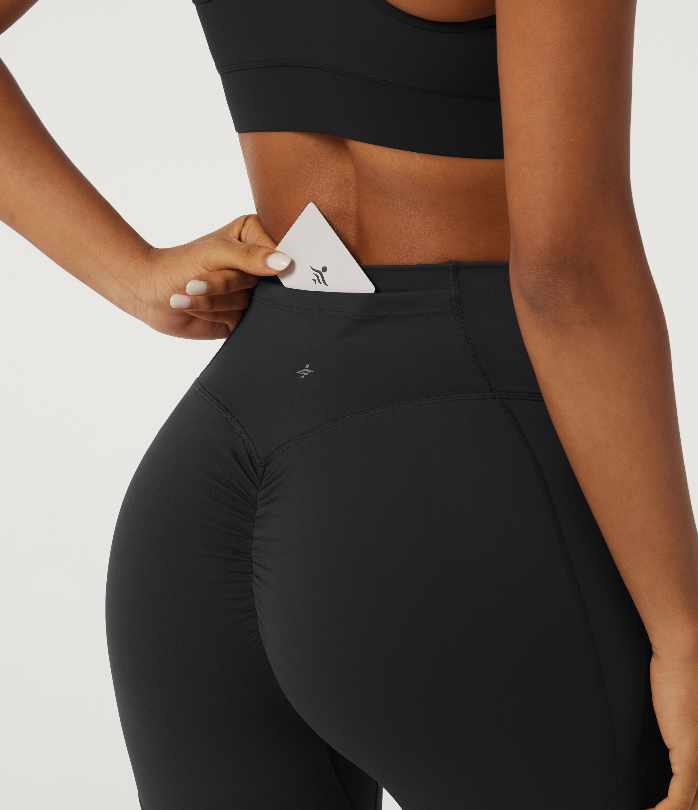 SpeedWave™ Quick Dry High Waisted Tummy Control Booty Scrunch Training Leggings with Pocket