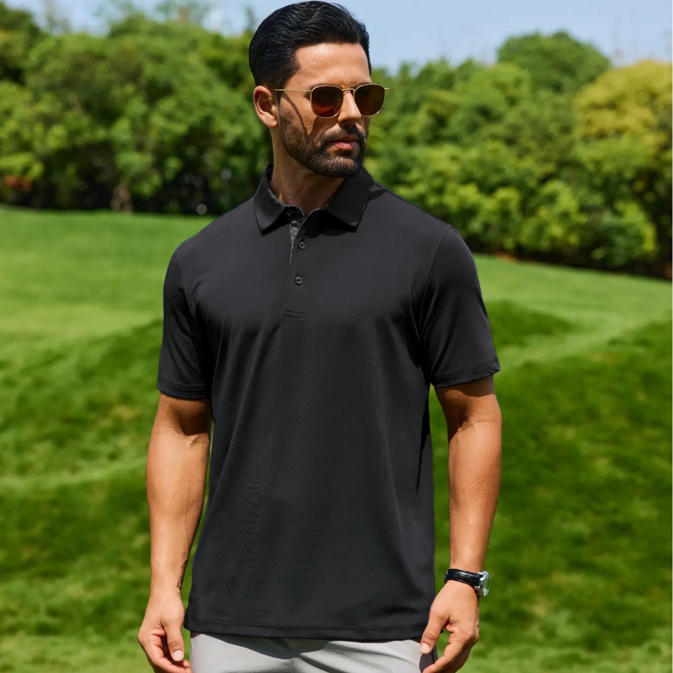 Men's Polo Shirts – Soft Breathable Cotton, Short Sleeve, Comfortable Casual Fit