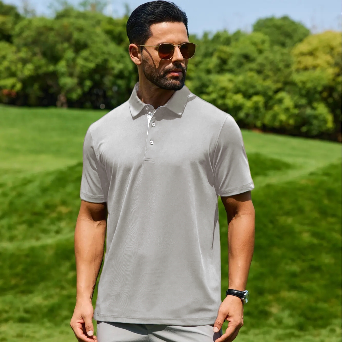 Men's Polo Shirts – Soft Breathable Cotton, Short Sleeve, Comfortable Casual Fit