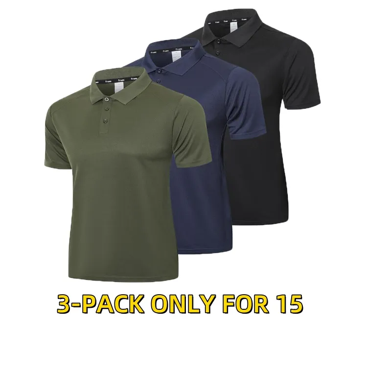 Mens Quick Dry Polo Shirts – Moisture Wicking Workout Tops
